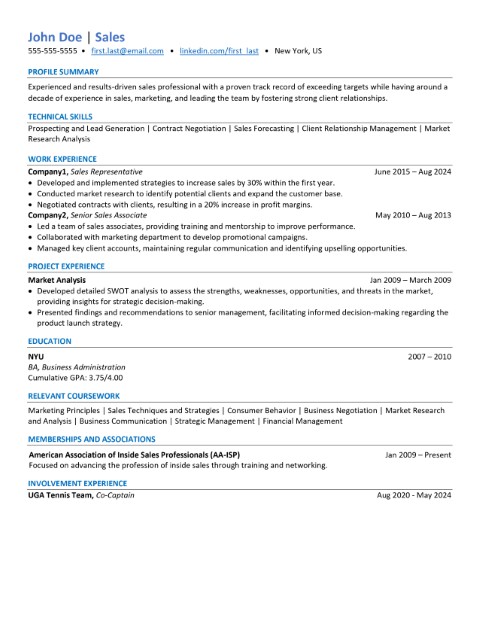ATS Resume Template 2